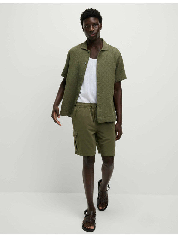 Marks & Spencer Teksturirana košulja od čiste pamučne tkanine u nažlijebenoj obradi Marks & Spencer zelena