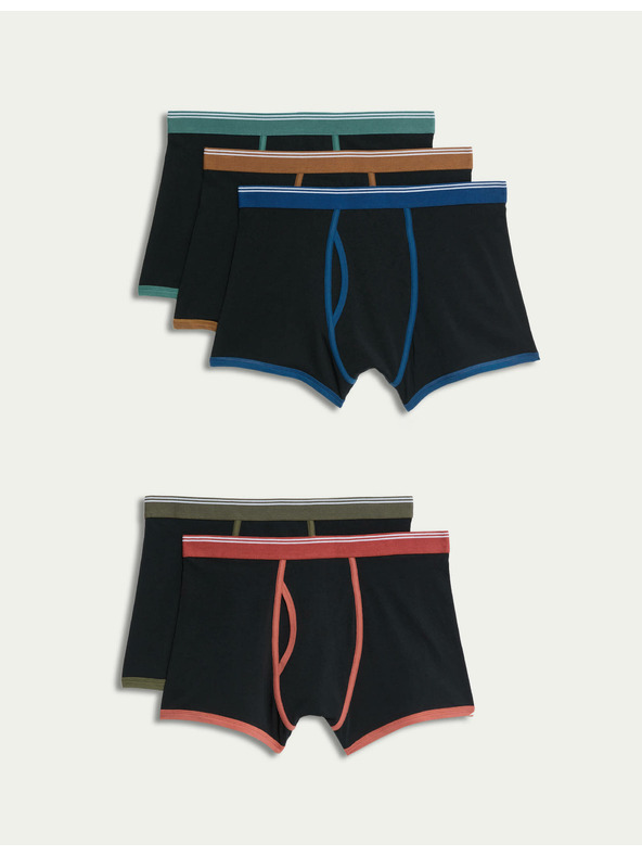 Marks & Spencer Bokserice s visokim udjelom pamuka i tehnologijom Cool & Fresh™, 5 komada u pakiranju Marks & Spencer crna