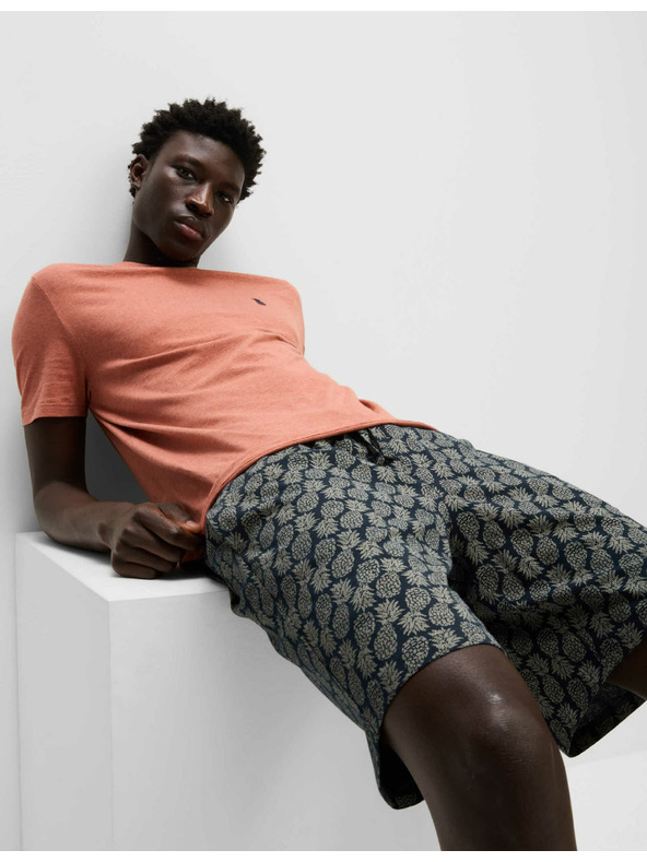 Marks & Spencer Pidžama set od čistog pamuka isprintana ananasima Marks & Spencer mornarsko plava