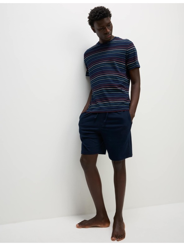 Marks & Spencer Prugasti pidžama set od čistog pamuka Marks & Spencer mornarsko plava