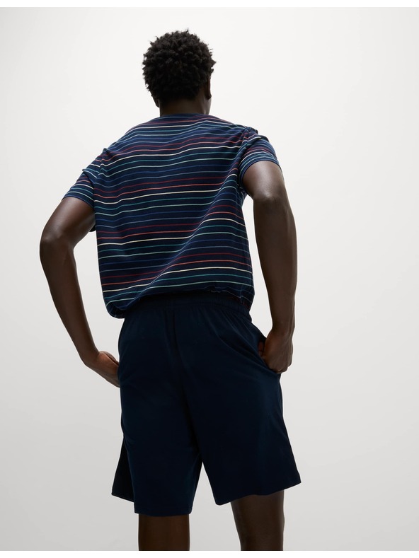 Marks & Spencer Prugasti pidžama set od čistog pamuka Marks & Spencer mornarsko plava