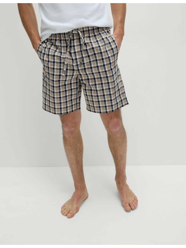 Marks & Spencer 2 pidžama kratke hlače od čistog pamuka s printom Marks & Spencer mornarsko plava