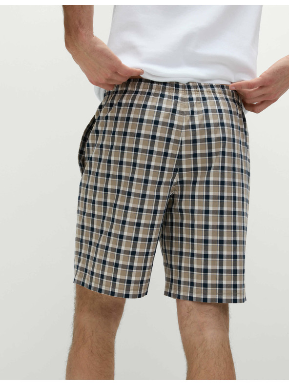 Marks & Spencer 2 pidžama kratke hlače od čistog pamuka s printom Marks & Spencer mornarsko plava