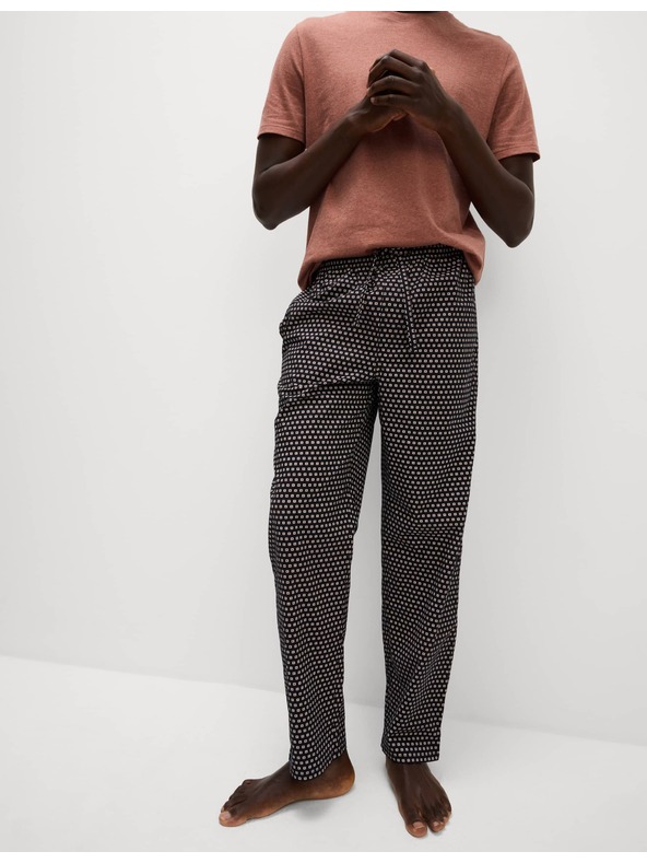 Marks & Spencer Pidžama set od čistog pamuka s geometrijskim printom Marks & Spencer narančasta