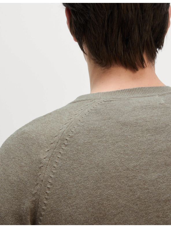 Marks & Spencer Džemper od čistog pamuka, s izrezom prema vratu Marks & Spencer bež