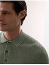 Marks & Spencer Pletena polo majica bogate teksture od viskoze Marks & Spencer zelena