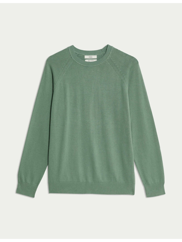 Marks & Spencer Džemper od čistog pamuka, s izrezom prema vratu Marks & Spencer