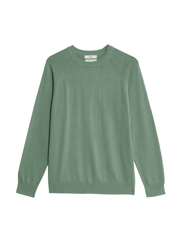 Marks & Spencer Džemper od čistog pamuka, s izrezom prema vratu Marks & Spencer