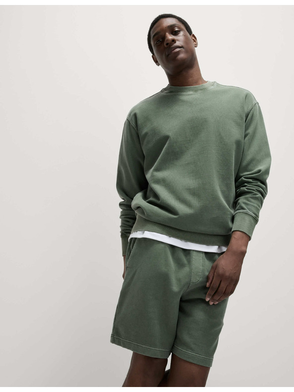 Marks & Spencer Obojana dukserica od čistog pamuka Marks & Spencer zelena