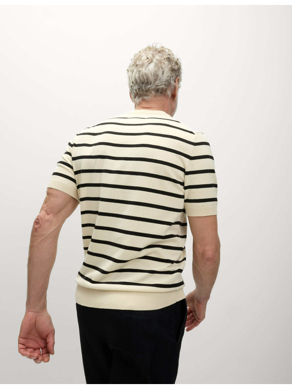 Marks & Spencer Prugasta majica s visokim udjelom pamuka Marks & Spencer krem