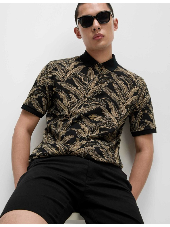 Marks & Spencer Polo majica od čistog pamuka s printom banana lista Marks & Spencer bež