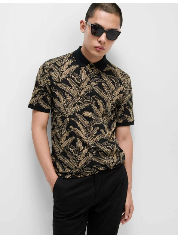 Marks & Spencer Polo majica od čistog pamuka s printom banana lista Marks & Spencer bež