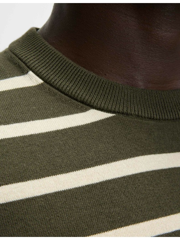 Marks & Spencer Prugasta majica s visokim udjelom pamuka Marks & Spencer zelena