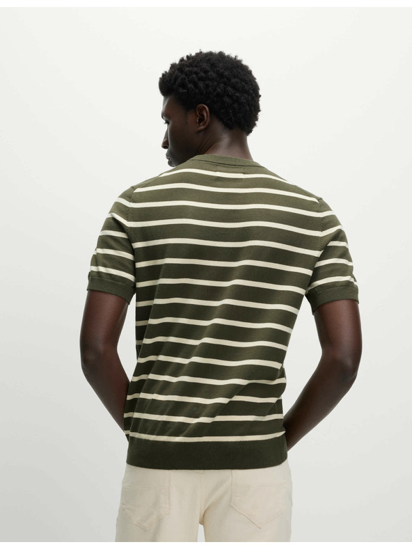 Marks & Spencer Prugasta majica s visokim udjelom pamuka Marks & Spencer zelena