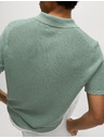 Marks & Spencer Pletena polo majica s otvorenim ovratnikom, od čistog pamuka Marks & Spencer zelena