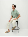 Marks & Spencer Prugasta polo majica s visokim udjelom pamuka Marks & Spencer zelena