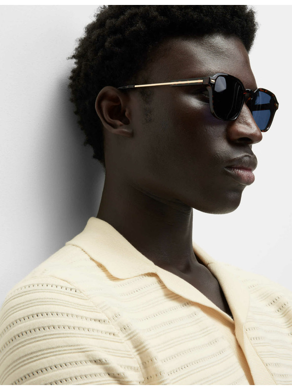 Marks & Spencer Pletena polo majica s teksturom i visokim udjelom pamuka Marks & Spencer krem