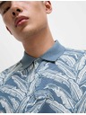 Marks & Spencer Polo majica od čistog pamuka s printom bananovih listova Marks & Spencer plava