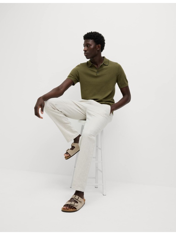 Marks & Spencer Pletena polo majica s visokim udjelom pamuka Marks & Spencer zelena