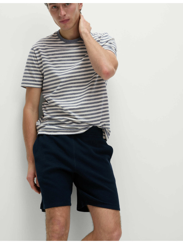 Marks & Spencer Prugasta majica od čistog pamuka Marks & Spencer plava