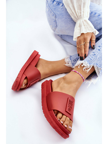 BIG STAR SHOES Ženske papuče Big Star crvene