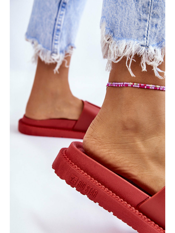 BIG STAR SHOES Ženske papuče Big Star crvene