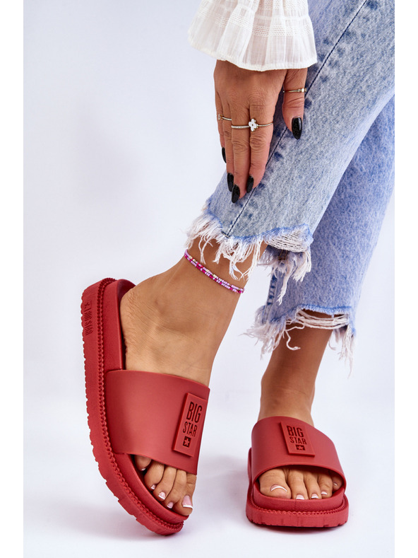 BIG STAR SHOES Ženske papuče Big Star crvene