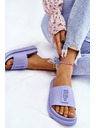 BIG STAR SHOES Ženske modne papuče Big Star - svijetloljubičaste:
