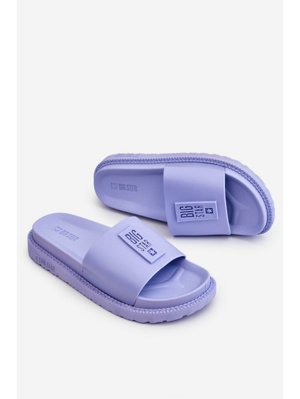 BIG STAR SHOES Ženske modne papuče Big Star - svijetloljubičaste: