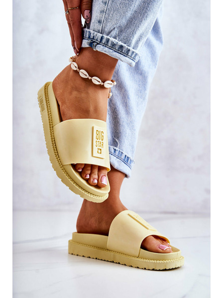 BIG STAR SHOES Ženske papuče Big Star - žute