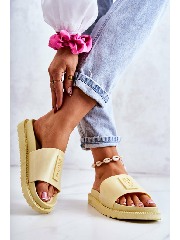 BIG STAR SHOES Ženske papuče Big Star - žute