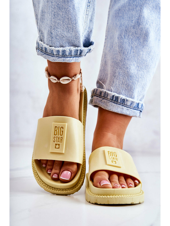BIG STAR SHOES Ženske papuče Big Star - žute