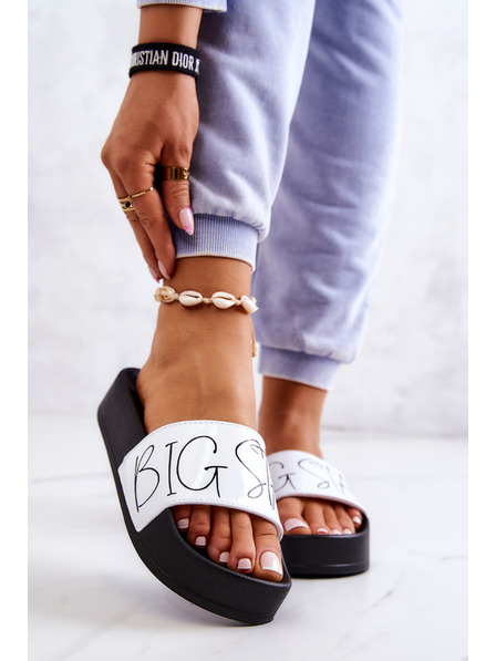 BIG STAR SHOES Ženske papuče Big Star Black and White