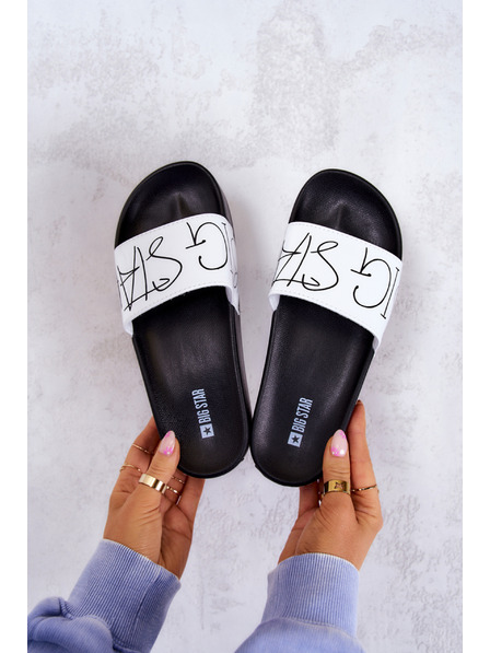 BIG STAR SHOES Ženske papuče Big Star Black and White