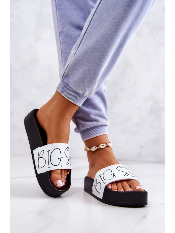 BIG STAR SHOES Ženske papuče Big Star Black and White