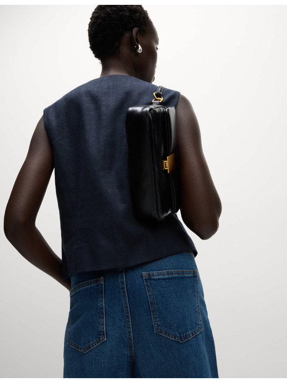 Marks & Spencer Laneni prsluk s vezivanjem sprijeda Marks & Spencer