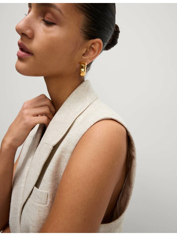 Marks & Spencer Prsluk od lane smjese Marks & Spencer kremasta