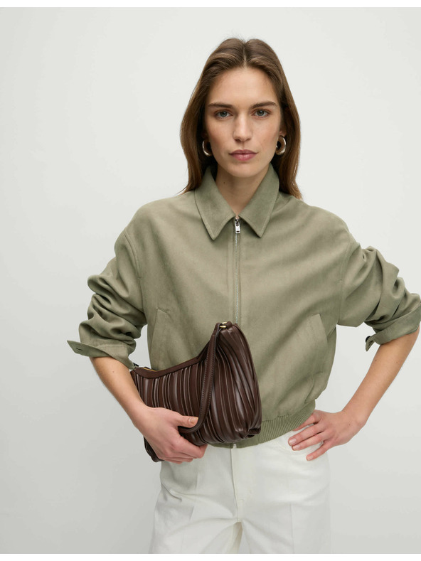 Marks & Spencer Semiš opuštena jakna Harrington Marks & Spencer smeđa