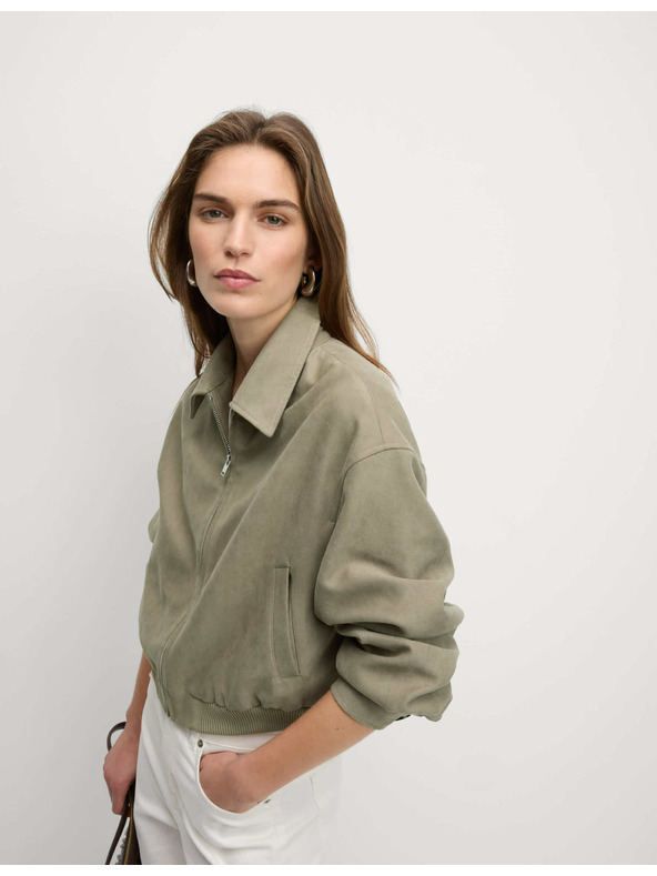 Marks & Spencer Semiš opuštena jakna Harrington Marks & Spencer smeđa