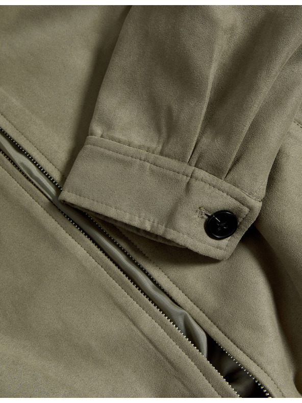 Marks & Spencer Semiš opuštena jakna Harrington Marks & Spencer smeđa