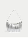 Marks & Spencer Nabrana torba preko ramena od umjetne kože Marks & Spencer srebrna