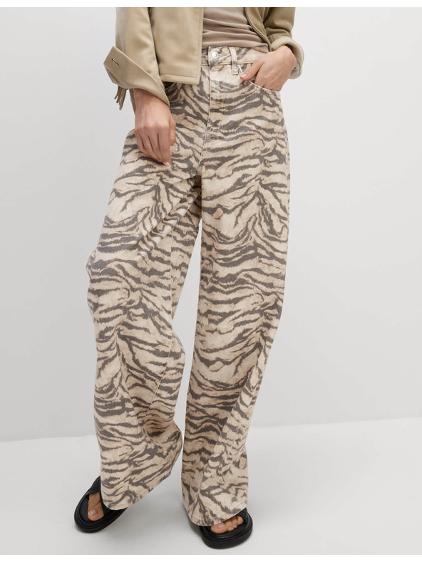 Marks & Spencer Traperice širokih nogavica i životinjskim printom Marks & Spencer