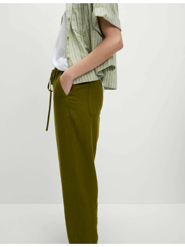 Marks & Spencer Hlače sa steznom trakom, suženim nogavicama i visokim udjelom lana Marks & Spencer