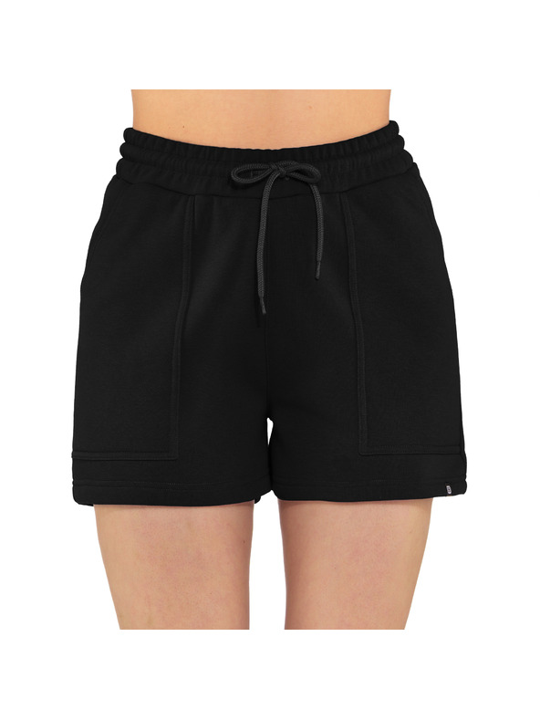 Horsefeathers Ženske trenerke kratke hlače Enzo crne HORSEFEATHERS