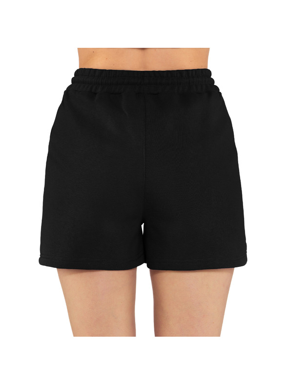 Horsefeathers Ženske trenerke kratke hlače Enzo crne HORSEFEATHERS