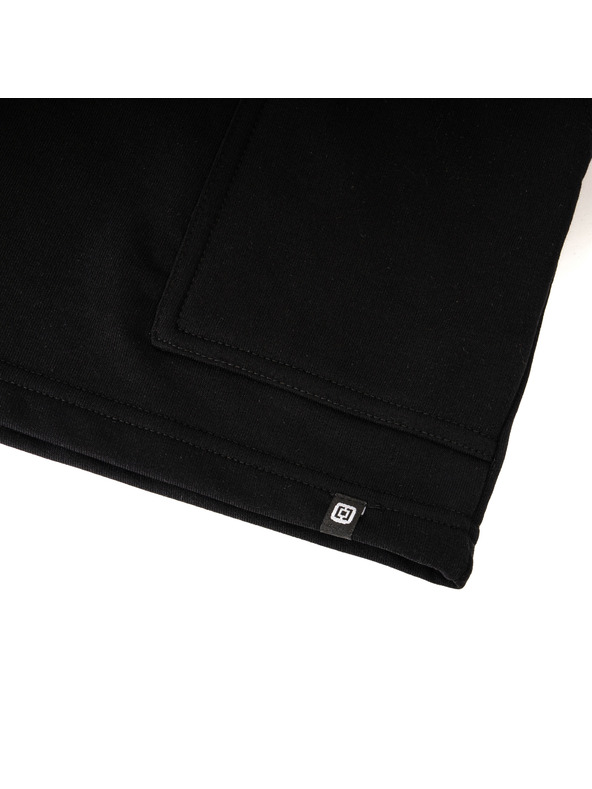 Horsefeathers Ženske trenerke kratke hlače Enzo crne HORSEFEATHERS