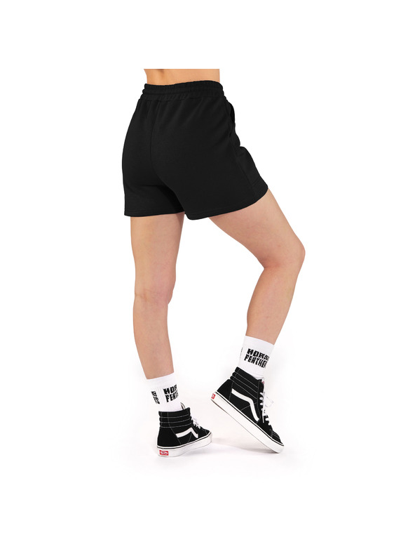 Horsefeathers Ženske trenerke kratke hlače Enzo crne HORSEFEATHERS