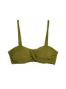 Marks & Spencer Top kupaćih kostima s bandeau grudnjak s umetcima i preklopljenim prednjim dijelom Marks & Spencer zelena