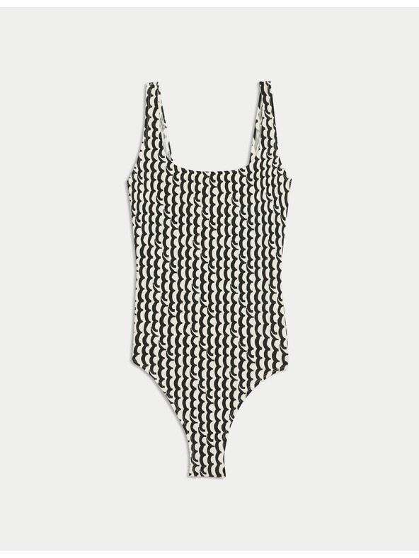 Marks & Spencer Kupaći kostim s ovalnim izrezom i printom Marks & Spencer