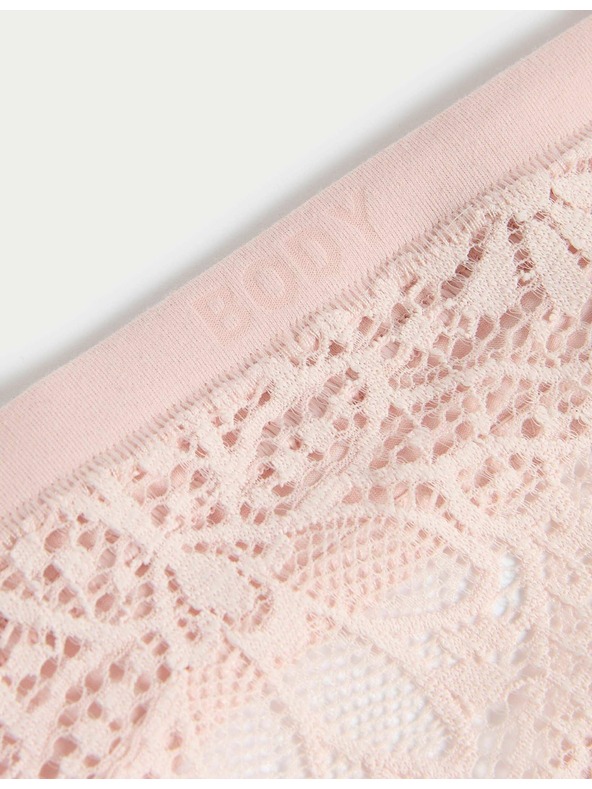 Marks & Spencer Tange Body Soft™ s čipkom, set od 3 kom Marks & Spencer ružičasta